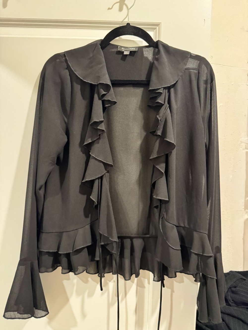 Line and Dot sheer blouse